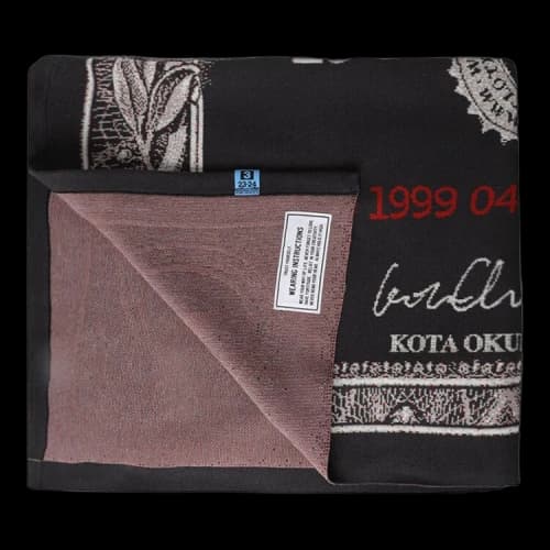 Maison Mihara Yasuhiro Jacquard Knit Stole 'Black'