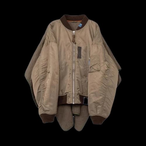 Maison Mihara Yasuhiro Back Quilted MA-1 Jacket 'Khaki'