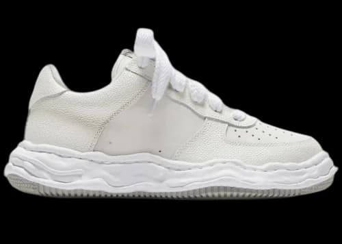 Maison Mihara Yasuhiro Wayne OG Sole Embossed Leather Low White