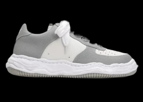 Maison Mihara Yasuhiro Wayne OG Sole Embossed Leather Low Grey White