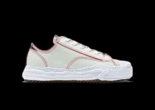Maison Mihara Yasuhiro Hank OG Sole Red Line Leather Low White
