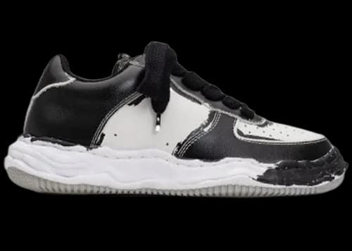 Maison Mihara Yasuhiro Wayne OG Sole Printed Leather Low Black White