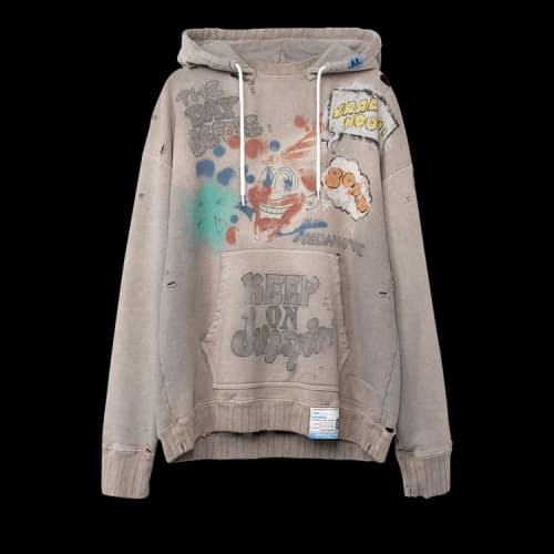 Maison Mihara Yasuhiro Vintage Like Hoodie 'Beige'