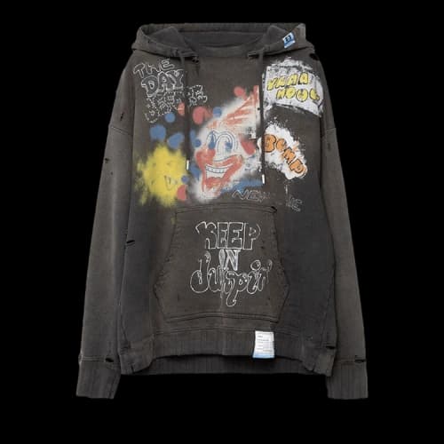 Maison Mihara Yasuhiro Vintage Like Hoodie 'Black'