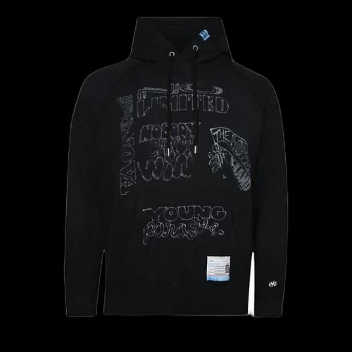 Maison Mihara Yasuhiro Pullover Combined Hoodie 'Black'