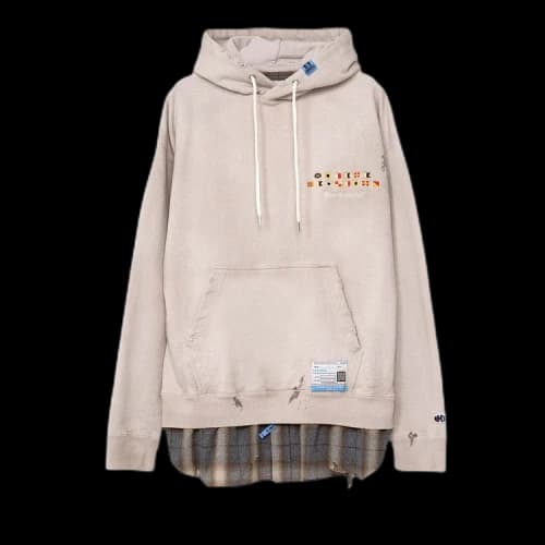 Maison Mihara Yasuhiro Triple Layered Hoodie 'Beige'