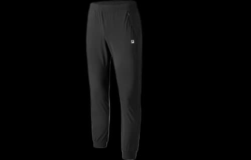 FILA Knit Long Pants Casual Sports Running Long Pants Black