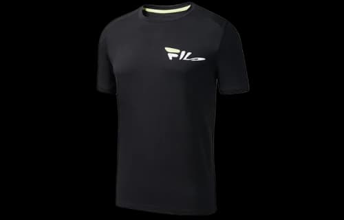 1FILA ATHLETICS Sports Running Quick Dry Black