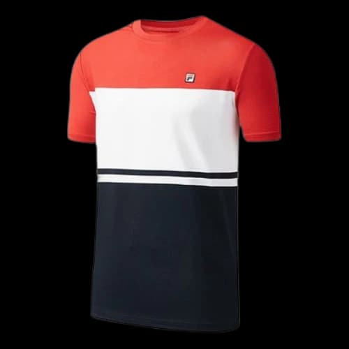 FILA ATHLETICS Short Sleeve Contrasting Colors Sports Red