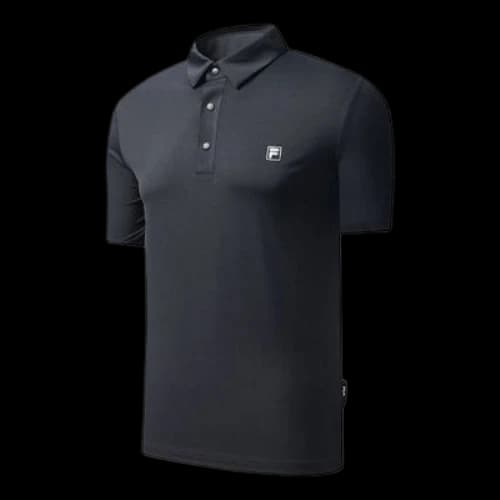 FILA Athletics Casual Sports Short Sleeve Polo Shirt Blue