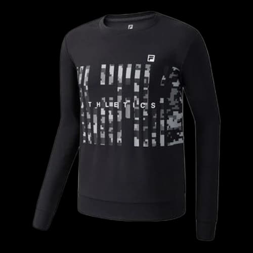 FILA Athletics Chest Printing Pullover Black