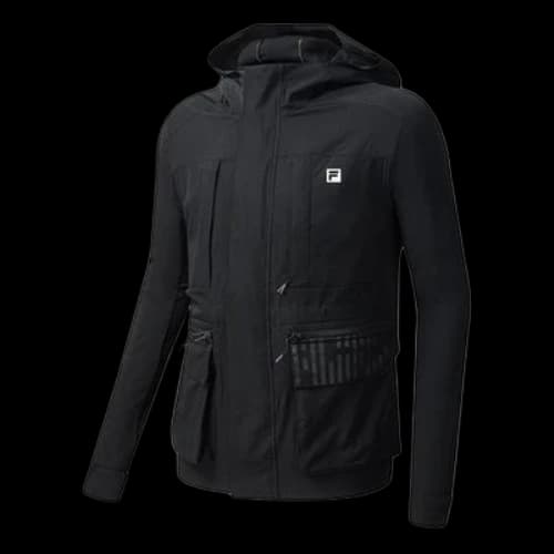 FILA Athletics Cargo Woven Zipper Jacket Black