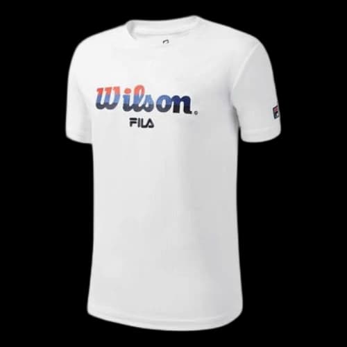 FILA Wilson Casual Sports Short Sleeve White