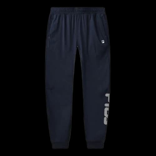 FILA Casual Bundle Feet Knit Sports Long Pants Blue