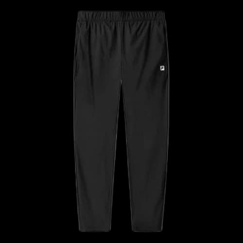FILA Athletic Solid Color Casual Straight Sports Pants Black
