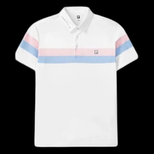 FILA Golf Short Sleeve Polo Shirt White