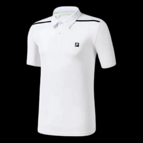 FILA Athletics Logo Tennis Polo Shirt 'White'