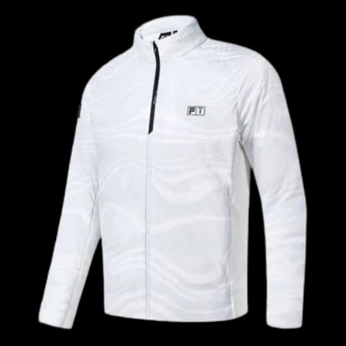 FILA Lightweight Warm Golf Logo Down Jacket 'White'