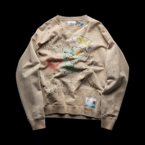 Maison Mihara Yasuhiro Vintage Like Pullover 'Beige'