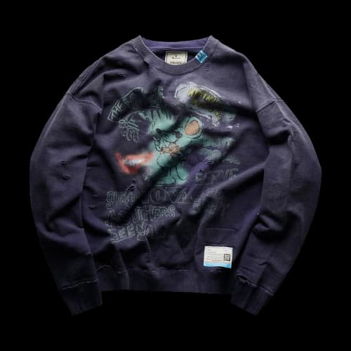 Maison Mihara Yasuhiro Vintage Like Pullover 'Purple'