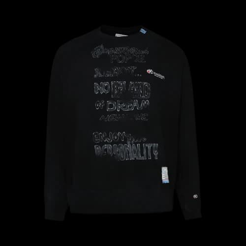 Maison Mihara Yasuhiro Shirt Combined Pullover 'Black'