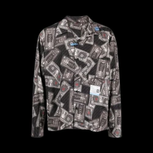 Maison Mihara Yasuhiro Dollar Bill Printed Shirts 'Black'