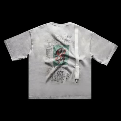 Maison Mihara Yasuhiro Suspender Tee 'Grey'