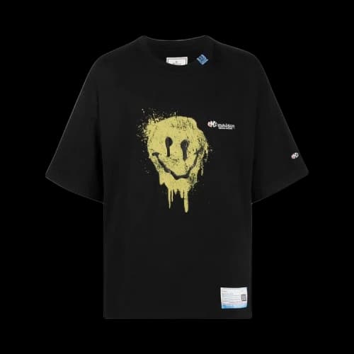 Maison Mihara Yasuhiro Smily Face Printed T-Shirt 'Black'