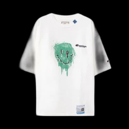 Maison Mihara Yasuhiro Smily Face Printed T-Shirt 'White'