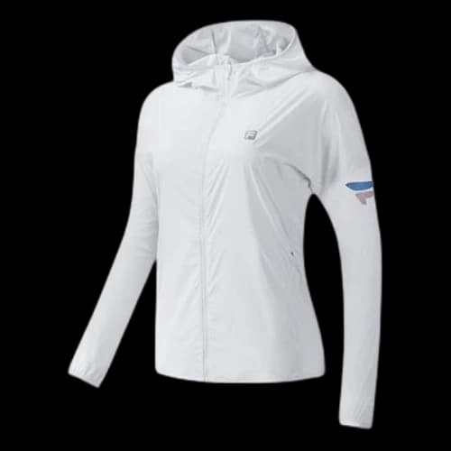 FILA ATHLETICS Running Sports Woven Hooded Jacket 'White' (Women's)