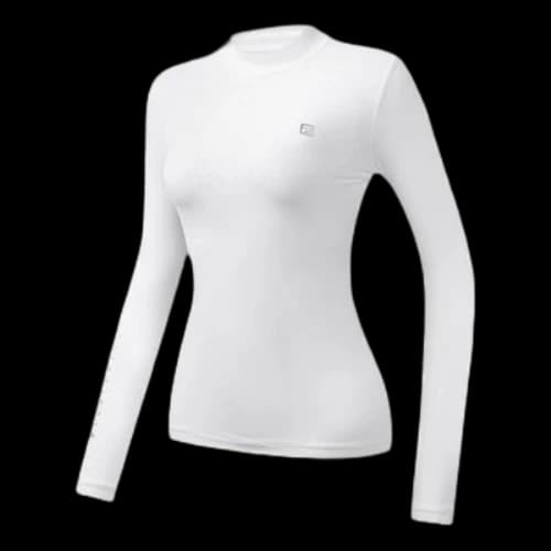 FILA ATHLETICS FILA Long Sleeves White T-Shirt (Women's)