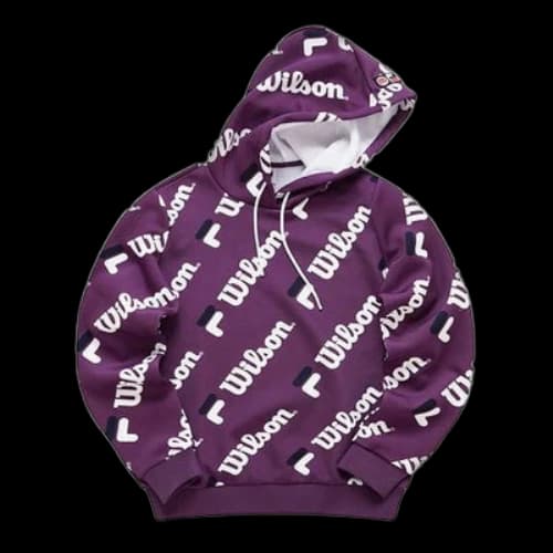 FILA x Wilson Knitting Hoodie Purple (Women's)