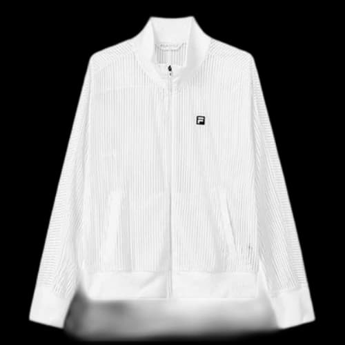FILA Knit Sports Golf Long Sleeves Jacket 'White' (Women's)