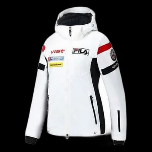 FILA Athletics Logo Jacket 'White Black' (Women's)
