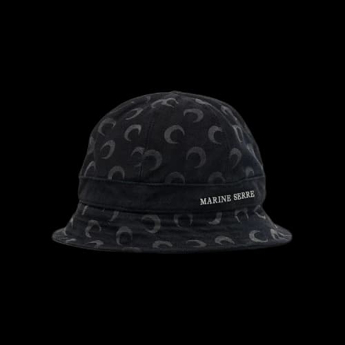 Marine Serre Moon Print Bucket Hat 'Black'