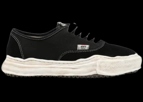 Maison Mihara Yasuhiro Baker OG Sole Canvas Suede Low Black