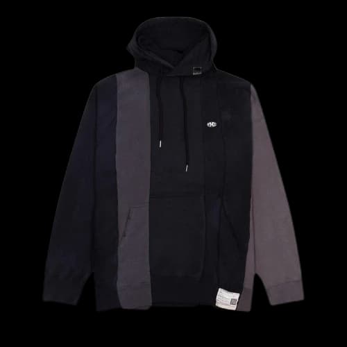 Maison Mihara Yasuhiro Vertical Switching Hoodie 'Black'
