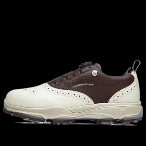 FILA Golf Oxford Spike Sneakers 'White Brown'