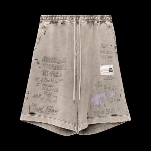 Maison Mihara Yasuhiro Bleached Shorts 'Beige'