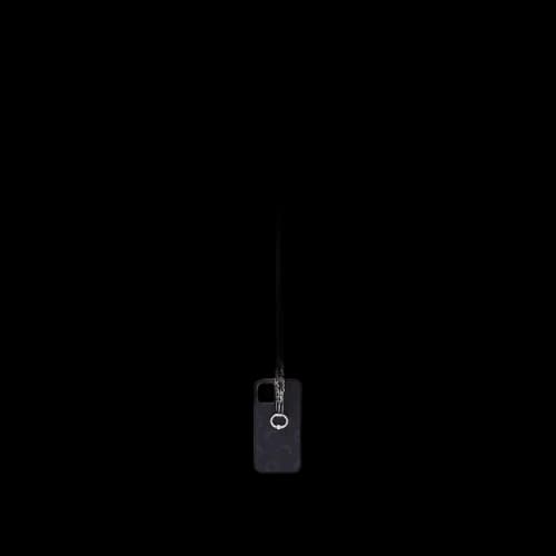 Marine Serre Moon Leather iPhone 12 Case 'Black'