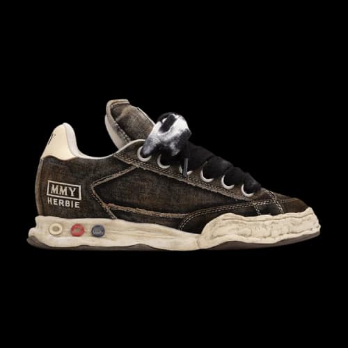 Maison Mihara Yasuhiro Herbie Puffer OG Sole Washed Denim Low 'Black'