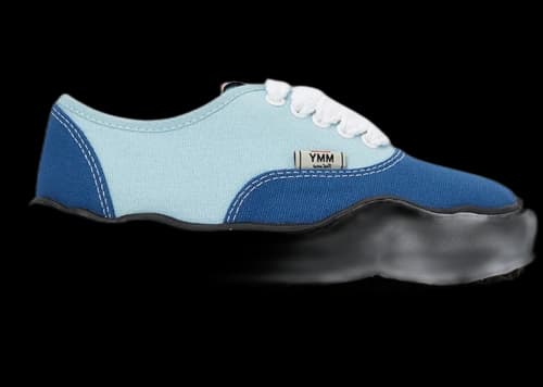 Maison Mihara Yasuhiro Baker OG Sole Bicolor Canvas Low Blue