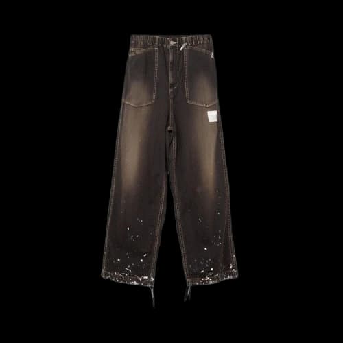 Maison Mihara Yasuhiro Painted Baker Jeans 'Black'