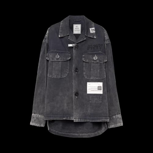Maison Mihara Yasuhiro Amateur Sewn Aged Shirt 'Black'