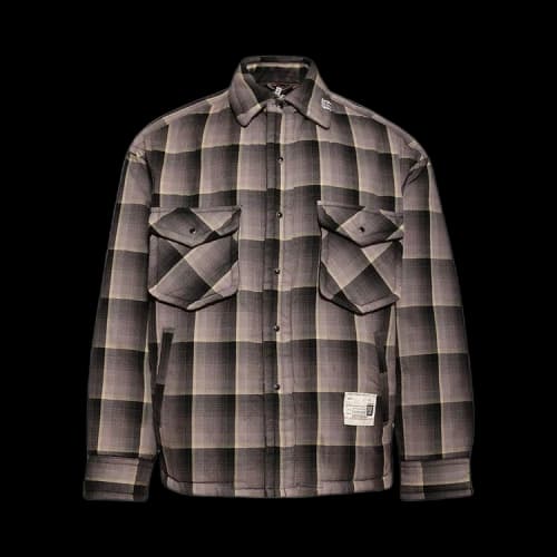 Maison Mihara Yasuhiro Check Puffer Shirts 'Yellow'