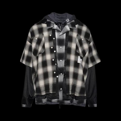 Maison Mihara Yasuhiro Four Layered Check Shirts 'Black'