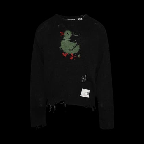 Maison Mihara Yasuhiro Duck Knit Pullover 'Black'