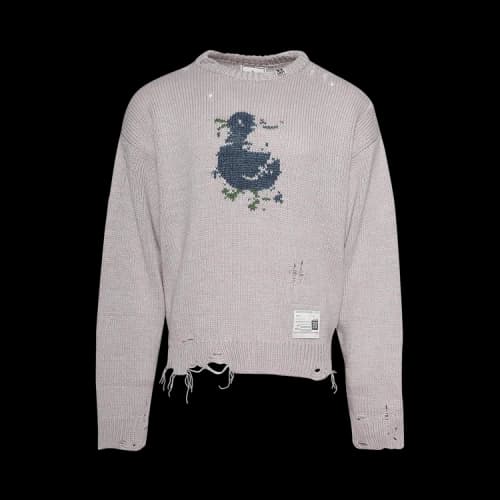 Maison Mihara Yasuhiro Duck Knit Pullover 'Pink'