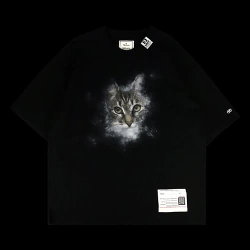 Maison Mihara Yasuhiro Cat Printed Tee 'Black'