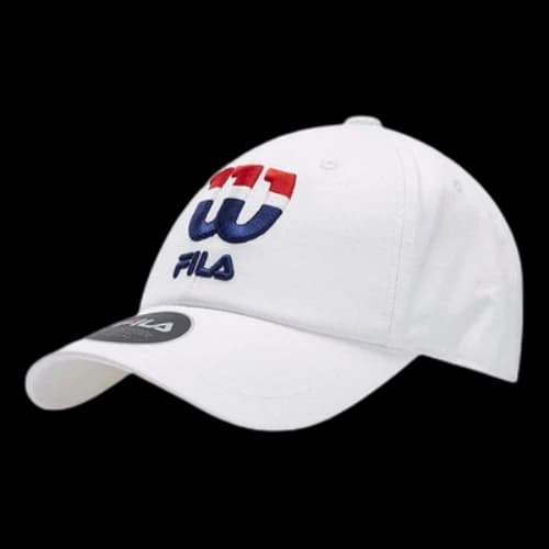 FILA Embroidered White Baseball Cap